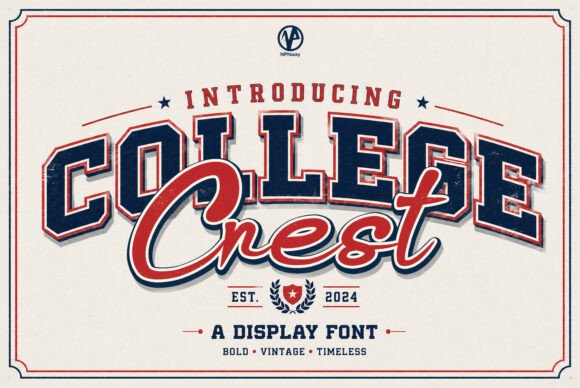 College Crest: The Font That Bridges Varsity Spirit and Modern Style