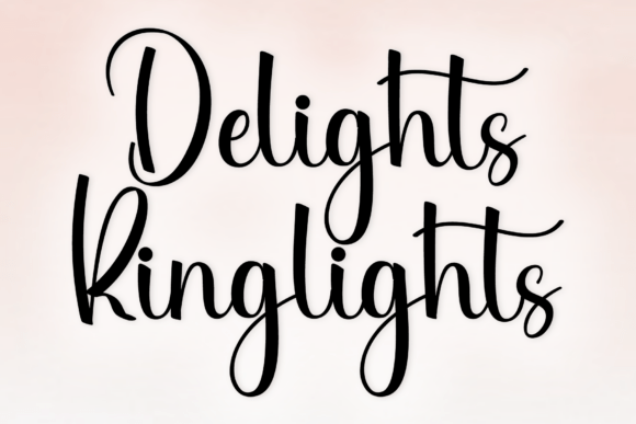 Delights Ringlights: A Font That Feels Like a Handwritten Hug