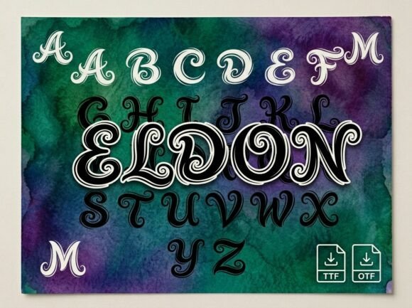 Eldon: The Mystical Font That Weaves Ancient Magic Into Modern Design