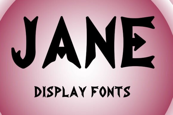 Jane: The Bold Display Font with Sharp, Handcrafted Character