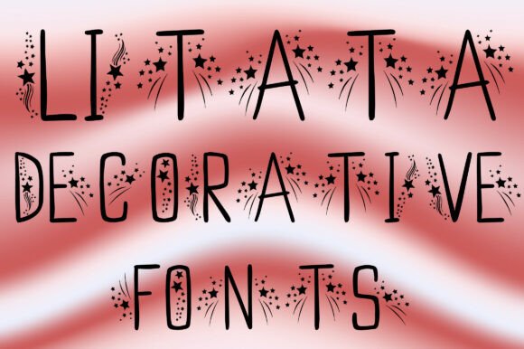 Litata: A Sweet Starry Font for Magical Designs