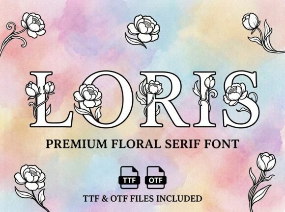 Loris: A Decorative Display Font That Commands Attention
