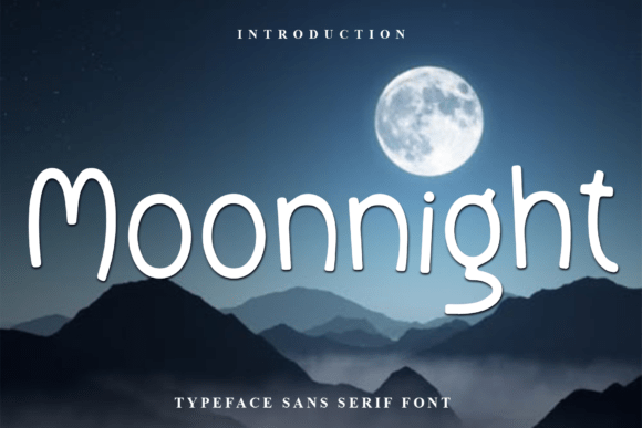 Moonnight: The Soft, Eye-Catching Font for Creative Projects