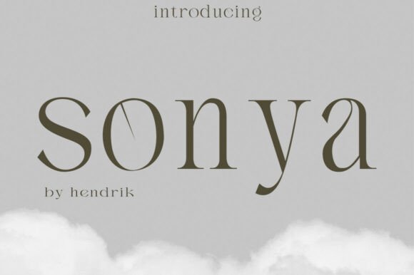 Sonya: A Serif Typeface Where Elegance Meets Modern Sophistication